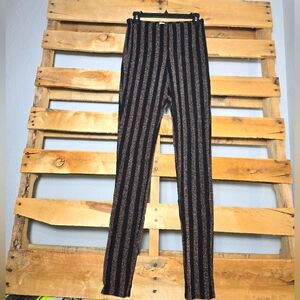 Kimcine curve strip pants Size:L Color:Black/multi